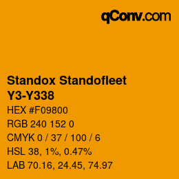 Color code: Standox Standofleet - Y3-Y338 | qconv.com