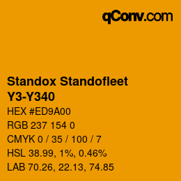 Color code: Standox Standofleet - Y3-Y340 | qconv.com