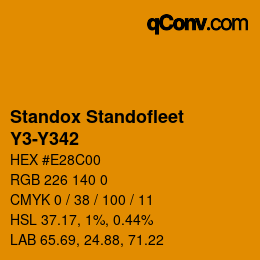 Farbcode: Standox Standofleet - Y3-Y342 | qconv.com