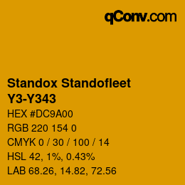 Color code: Standox Standofleet - Y3-Y343 | qconv.com