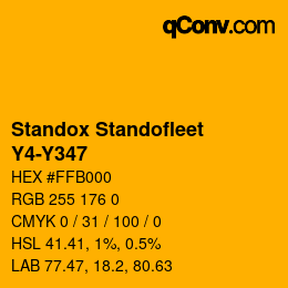 Color code: Standox Standofleet - Y4-Y347 | qconv.com