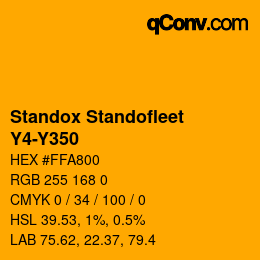 Color code: Standox Standofleet - Y4-Y350 | qconv.com