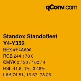 Color code: Standox Standofleet - Y4-Y352 | qconv.com