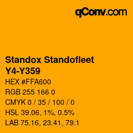 Color code: Standox Standofleet - Y4-Y359 | qconv.com