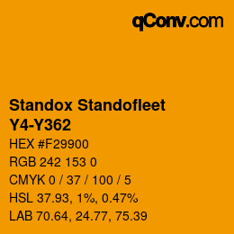 Color code: Standox Standofleet - Y4-Y362 | qconv.com