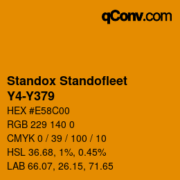 Color code: Standox Standofleet - Y4-Y379 | qconv.com