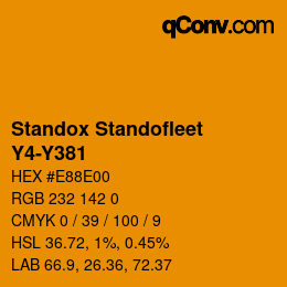 Color code: Standox Standofleet - Y4-Y381 | qconv.com