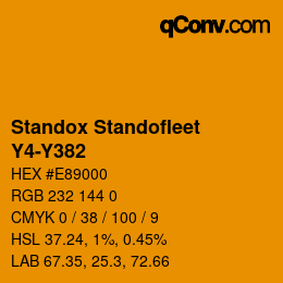 Color code: Standox Standofleet - Y4-Y382 | qconv.com