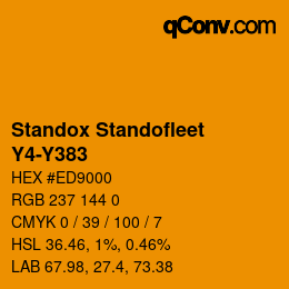 Color code: Standox Standofleet - Y4-Y383 | qconv.com