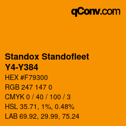 Color code: Standox Standofleet - Y4-Y384 | qconv.com