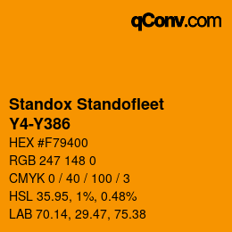 Color code: Standox Standofleet - Y4-Y386 | qconv.com