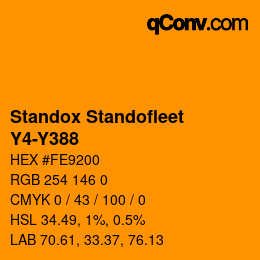 Code couleur: Standox Standofleet - Y4-Y388 | qconv.com