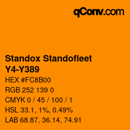 Color code: Standox Standofleet - Y4-Y389 | qconv.com