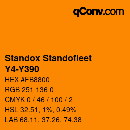Color code: Standox Standofleet - Y4-Y390 | qconv.com