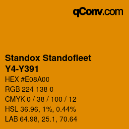 Color code: Standox Standofleet - Y4-Y391 | qconv.com