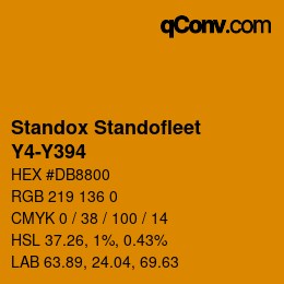 Color code: Standox Standofleet - Y4-Y394 | qconv.com