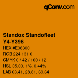 Color code: Standox Standofleet - Y4-Y398 | qconv.com
