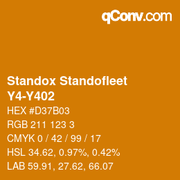 Farbcode: Standox Standofleet - Y4-Y402 | qconv.com