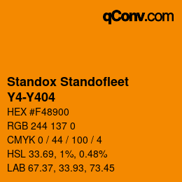 Color code: Standox Standofleet - Y4-Y404 | qconv.com