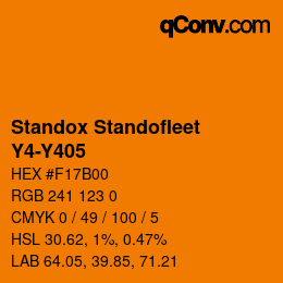 Código de color: Standox Standofleet - Y4-Y405 | qconv.com