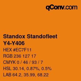 Color code: Standox Standofleet - Y4-Y406 | qconv.com