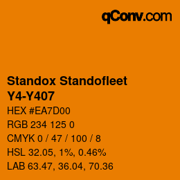Color code: Standox Standofleet - Y4-Y407 | qconv.com