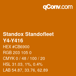 Color code: Standox Standofleet - Y4-Y416 | qconv.com