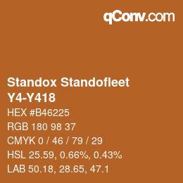 Código de color: Standox Standofleet - Y4-Y418 | qconv.com
