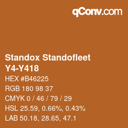 Code couleur: Standox Standofleet - Y4-Y418 | qconv.com