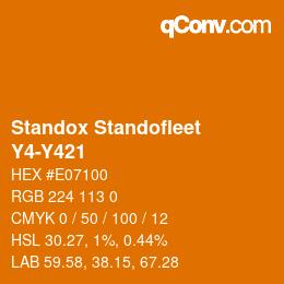 Color code: Standox Standofleet - Y4-Y421 | qconv.com