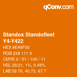 Color code: Standox Standofleet - Y4-Y422 | qconv.com