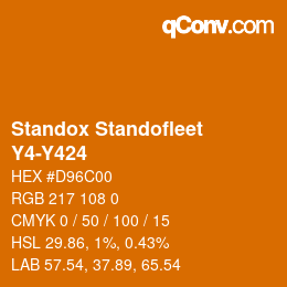 Color code: Standox Standofleet - Y4-Y424 | qconv.com