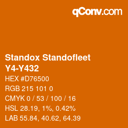 Color code: Standox Standofleet - Y4-Y432 | qconv.com