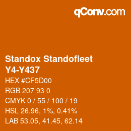Color code: Standox Standofleet - Y4-Y437 | qconv.com