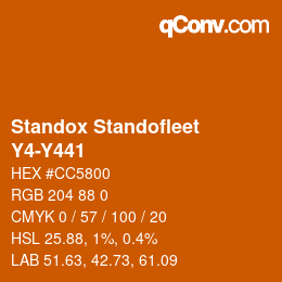 Color code: Standox Standofleet - Y4-Y441 | qconv.com