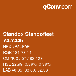 Code couleur: Standox Standofleet - Y4-Y446 | qconv.com