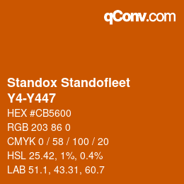 Color code: Standox Standofleet - Y4-Y447 | qconv.com