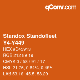 Color code: Standox Standofleet - Y4-Y449 | qconv.com
