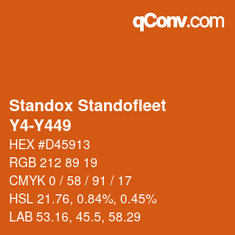 カラーコード: Standox Standofleet - Y4-Y449 | qconv.com