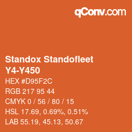 Color code: Standox Standofleet - Y4-Y450 | qconv.com