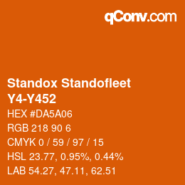 Color code: Standox Standofleet - Y4-Y452 | qconv.com