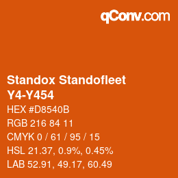 Color code: Standox Standofleet - Y4-Y454 | qconv.com