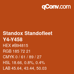 Color code: Standox Standofleet - Y4-Y458 | qconv.com