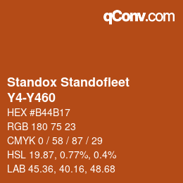 Color code: Standox Standofleet - Y4-Y460 | qconv.com