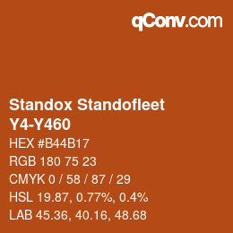 Code couleur: Standox Standofleet - Y4-Y460 | qconv.com