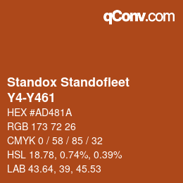 Código de color: Standox Standofleet - Y4-Y461 | qconv.com