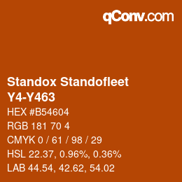 Color code: Standox Standofleet - Y4-Y463 | qconv.com