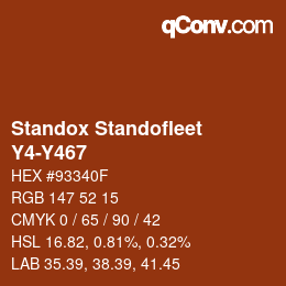 Code couleur: Standox Standofleet - Y4-Y467 | qconv.com