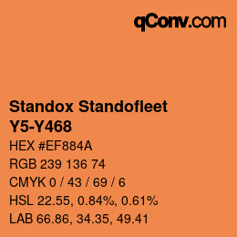 Code couleur: Standox Standofleet - Y5-Y468 | qconv.com