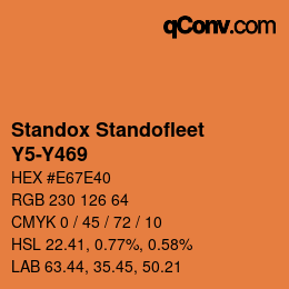 Code couleur: Standox Standofleet - Y5-Y469 | qconv.com